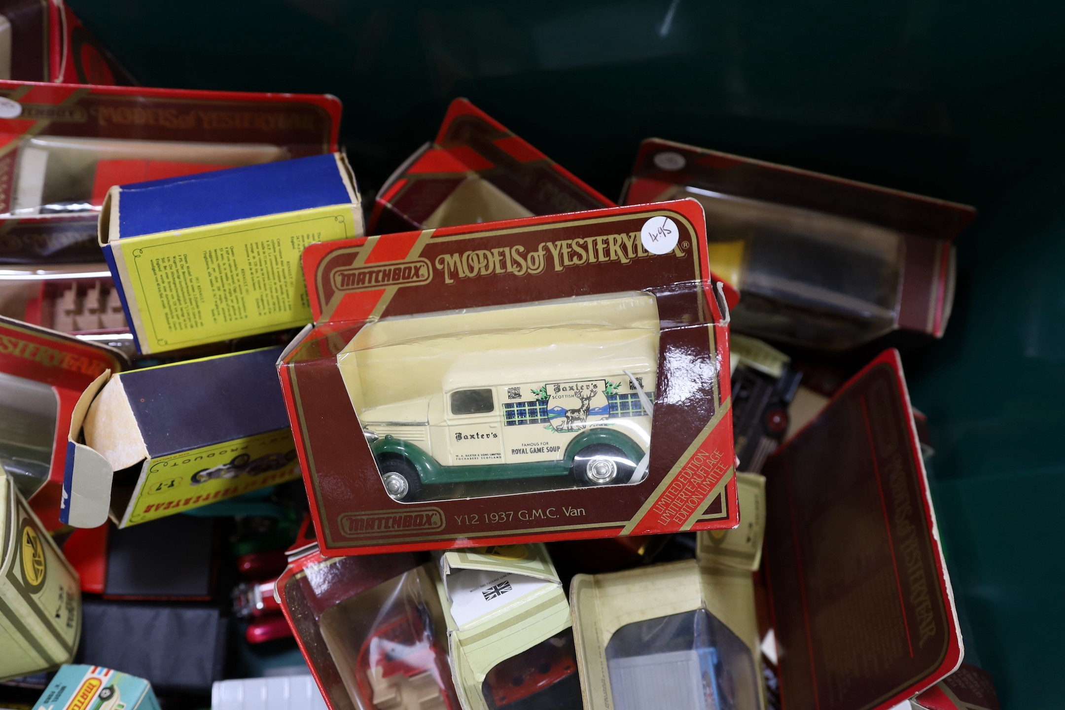 A collection of Matchbox and other die-cast toys